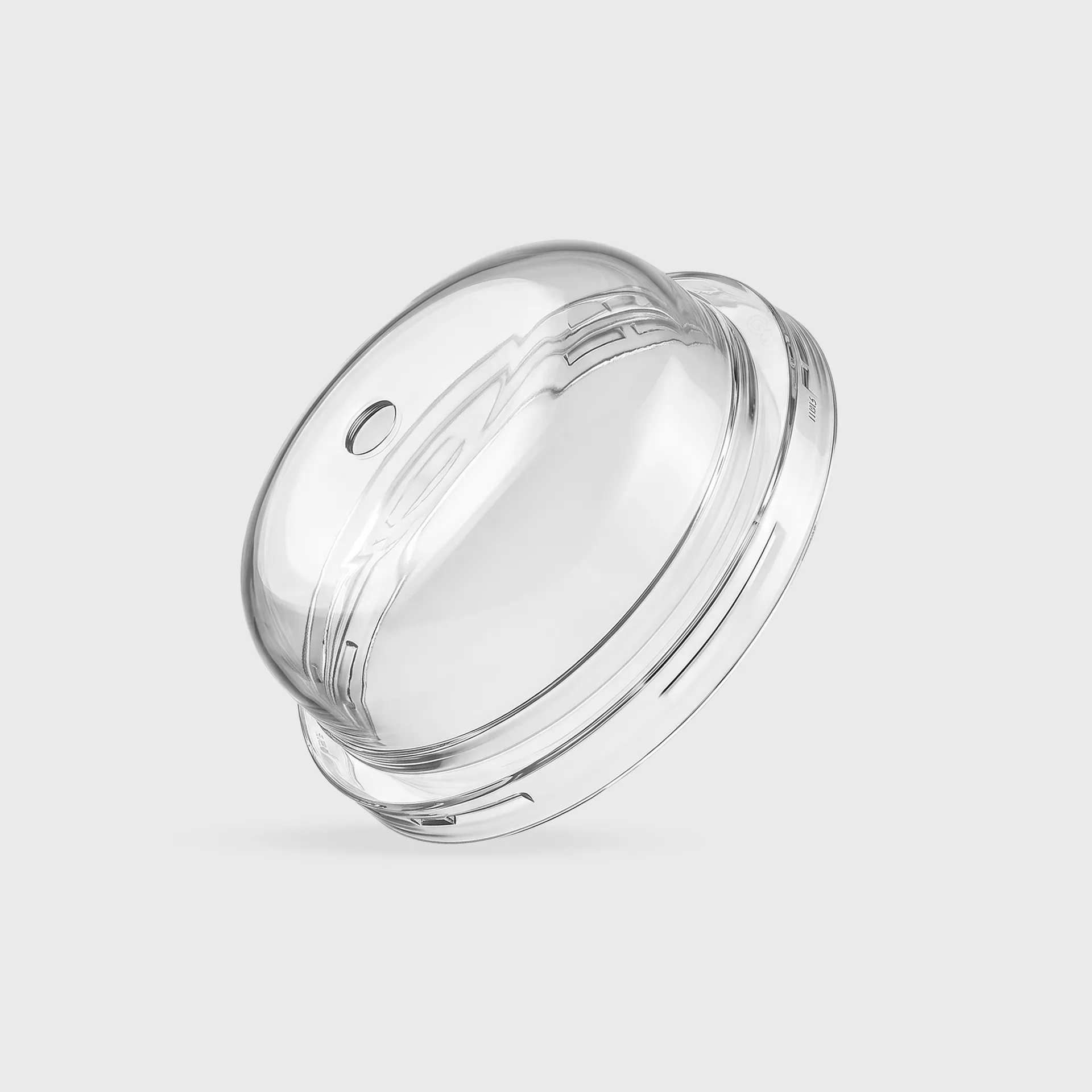 [GMH-24243] Καπάκι Μπομπέ για Xάρτινο Ποτήρι 12-14-16oz, 8mm τρύπα, Διάφανο