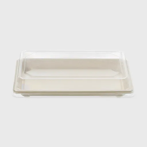 [GMH-24289] Σκεύος Ζαχαροκάλαμο για Sushi Νο10 με PET καπάκι, 185x128x20 mm