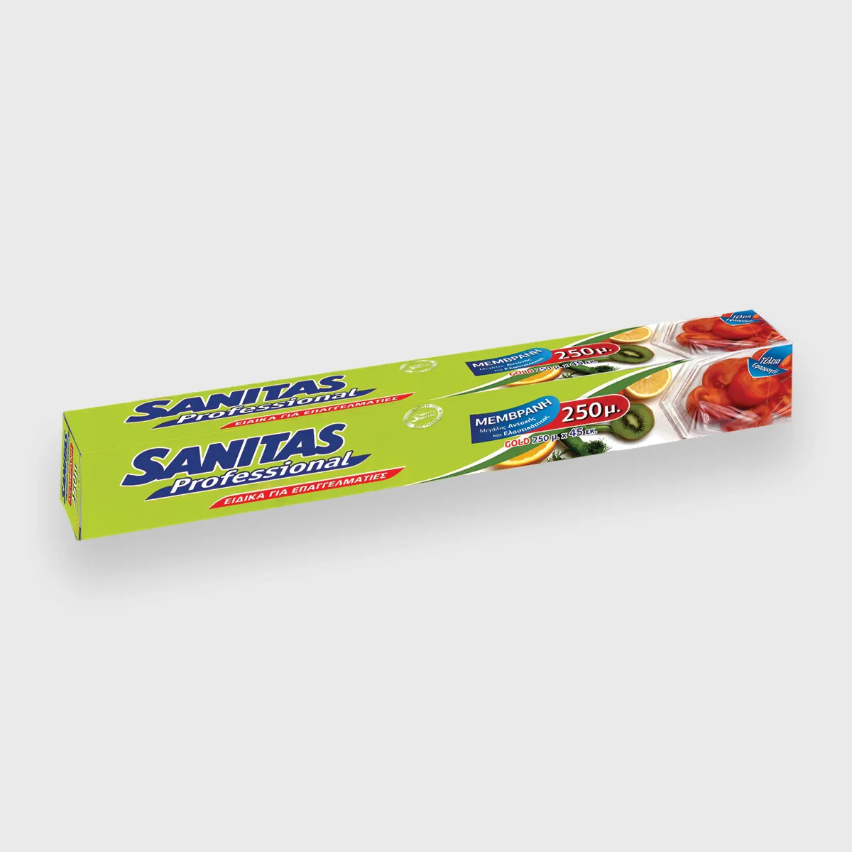 [GMH-24372] Μεμβράνη σε κουτί, Sanitas Pro, 45cm x 250 μέτρα, D-Gold, Διάφανη