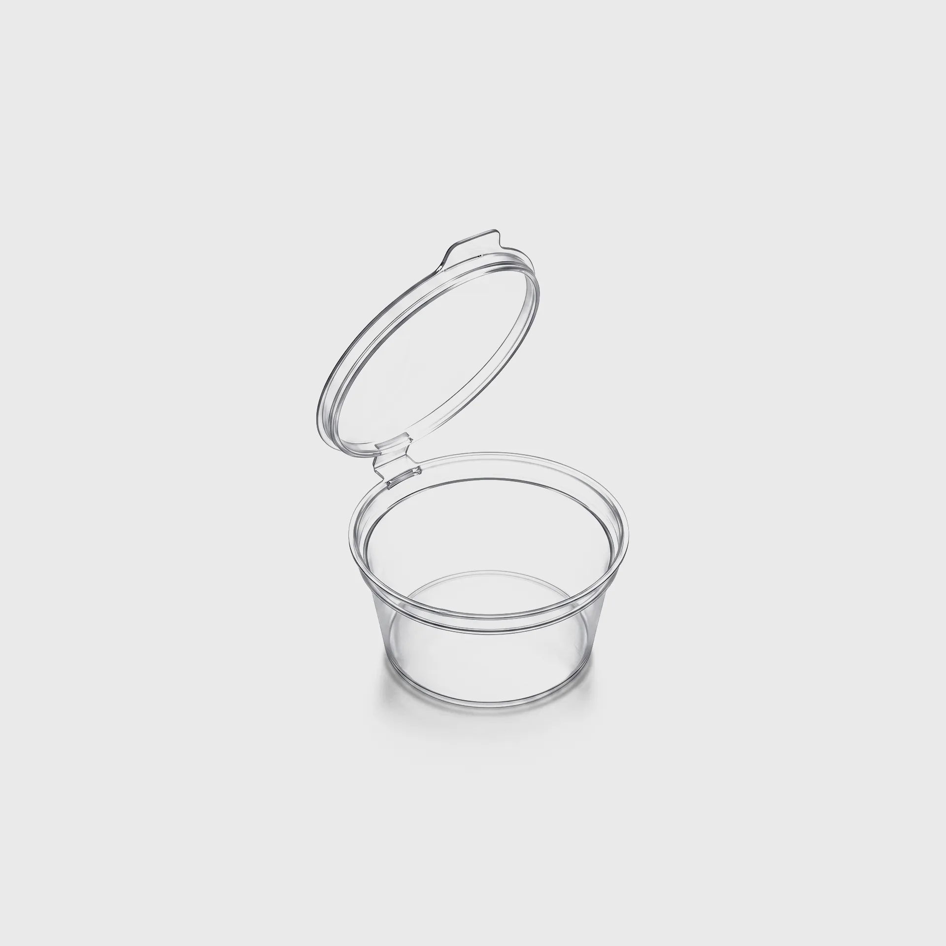 [GMH-24377] Σωσάκι PP με ενσωματωμένο καπάκι, 30ml, Διάφανο