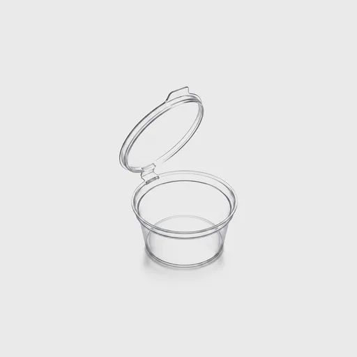 [GMH-24377] Σωσάκι PP με ενσωματωμένο καπάκι, 30ml, Διάφανο
