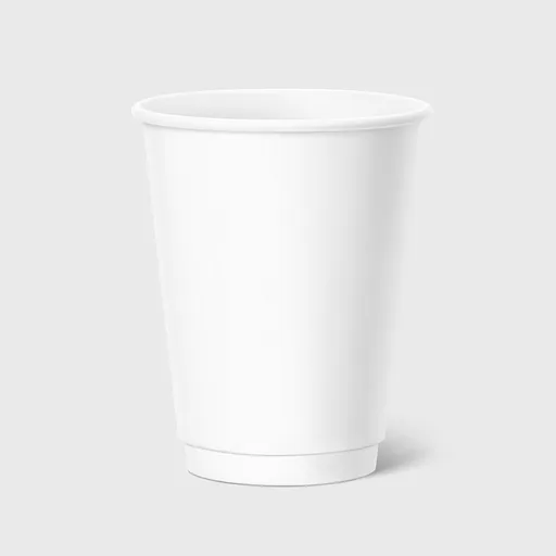 [GMH-24387] Χάρτινο Ποτήρι, Διπλότοιχο, 12-14oz, Λευκό