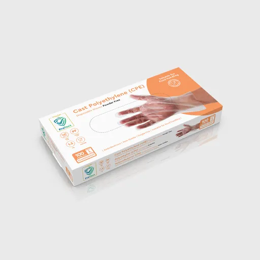 [GMH-24421] Γάντια CPE χωρίς πούδρα, Τani, Large, Διάφανα
