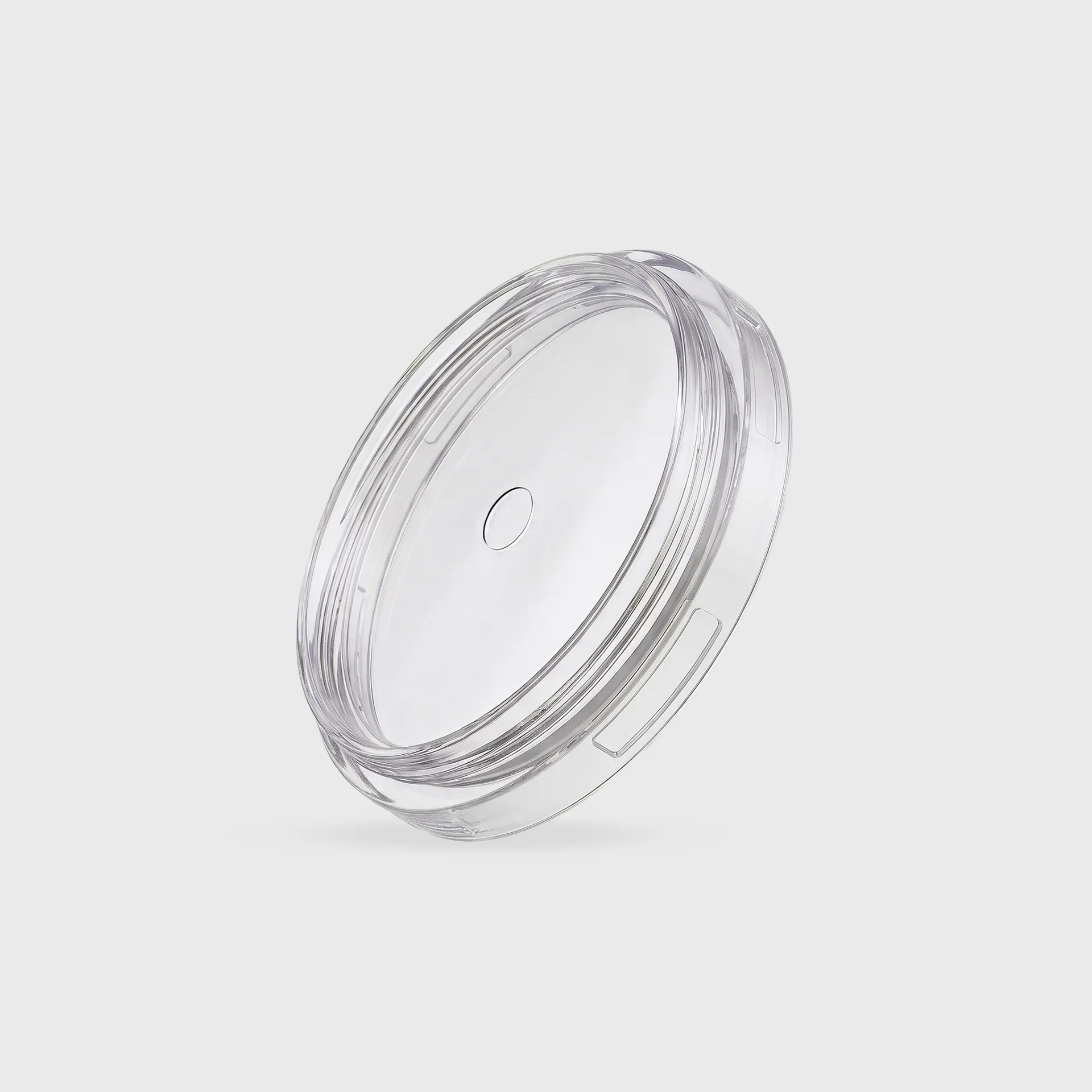 [GMH-24450] Καπάκι Ισιο για PP Ποτήρι 230-500ml - 95mm, 8mm τρύπα, Διάφανο