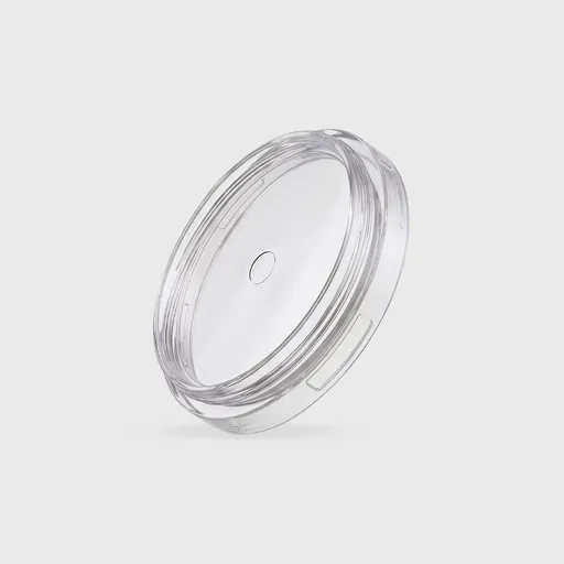 [GMH-24450] Καπάκι Ισιο για PP Ποτήρι 230-500ml - 95mm, 8mm τρύπα, Διάφανο