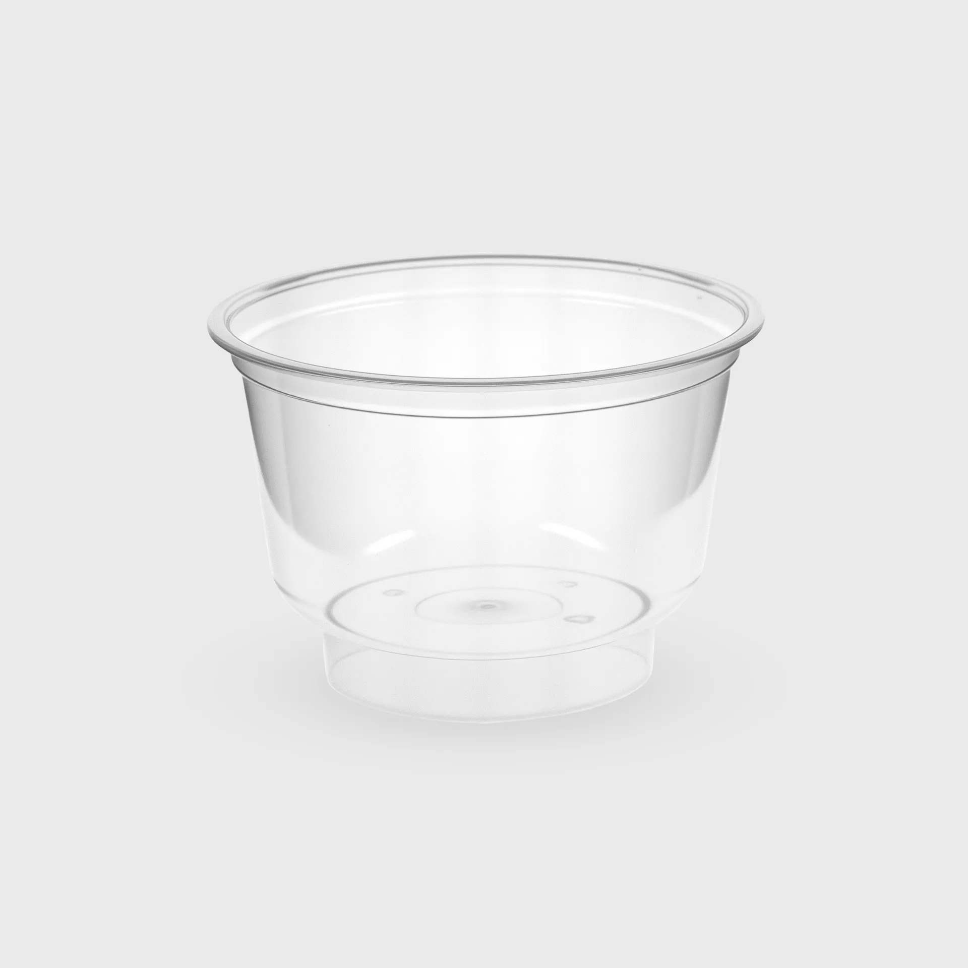 [GMH-24666] Μπωλ ζαχαροπλαστείου πλαστικό, στρογγυλό 200 ml, PS Premium επαν/μενο, διάφανο