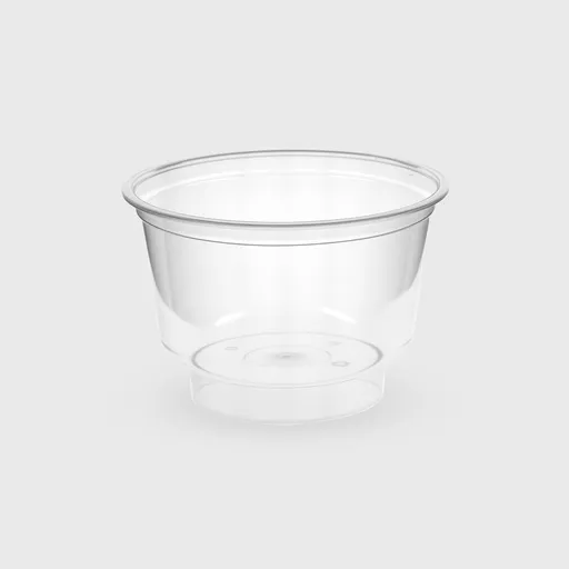 [GMH-24666] Μπωλ ζαχαροπλαστείου πλαστικό, στρογγυλό 200 ml, PS Premium επαν/μενο, διάφανο