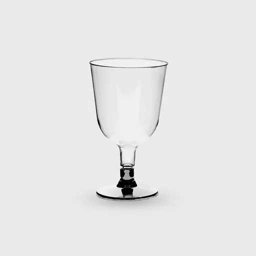 [GMH-24674] Ποτήρι πλαστικό, 150 ml κρασιού, PS Premium επαν/μενο, διάφανο