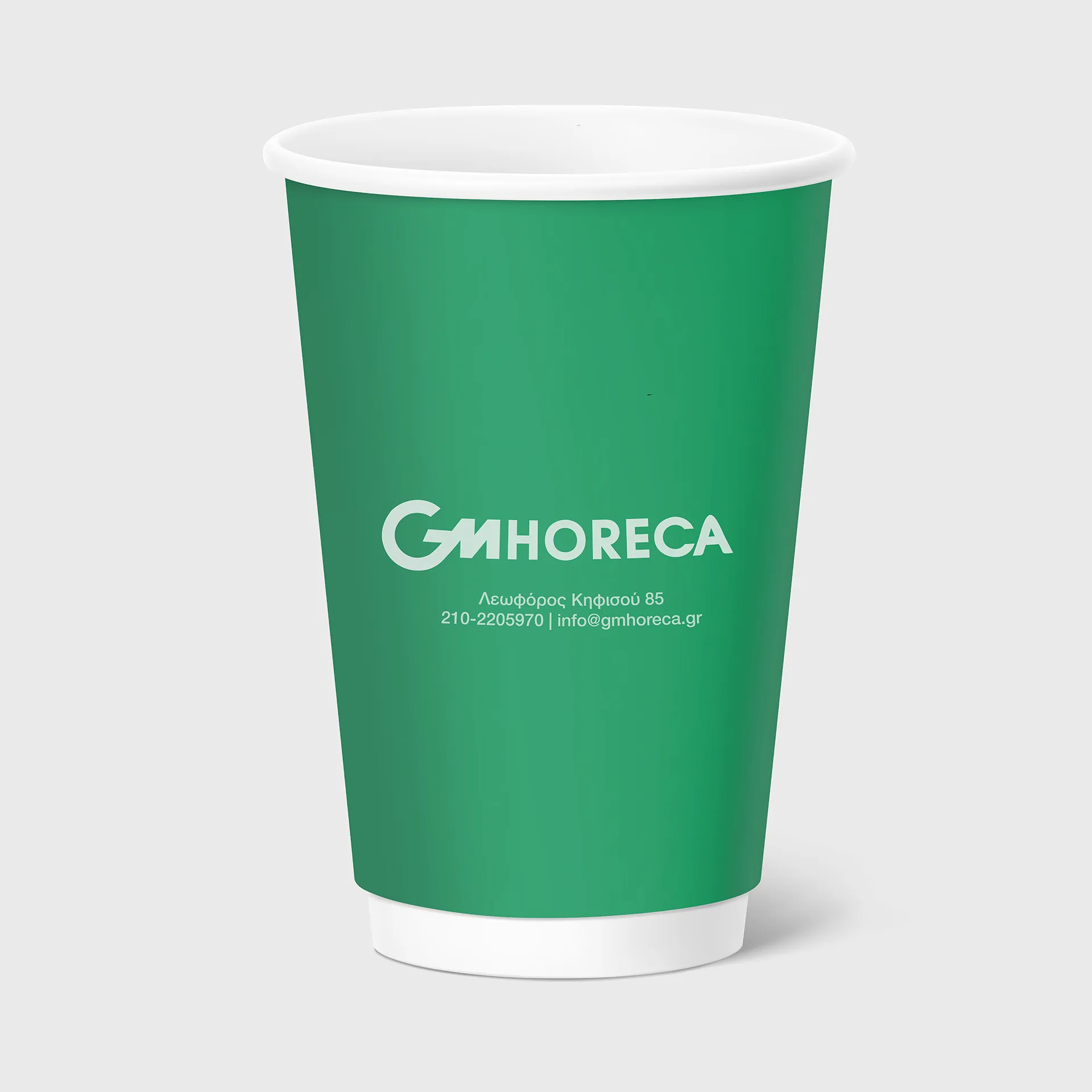 [GMEK-01033] Τυπωμένο Χάρτινο Ποτήρι, Διπλότοιχο, 16oz