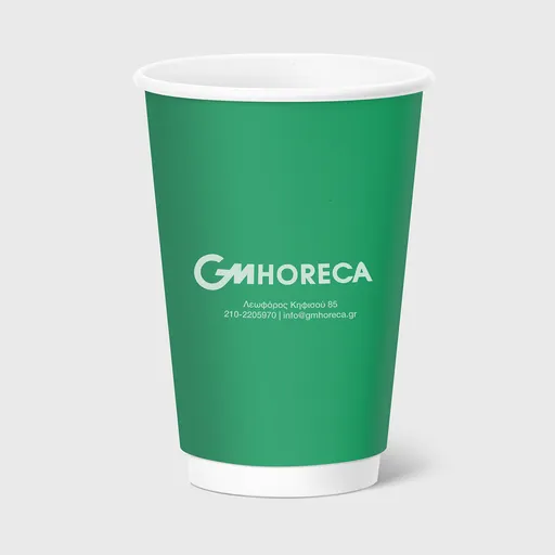 [GMEK-01033] Τυπωμένο Χάρτινο Ποτήρι, Διπλότοιχο, 16oz