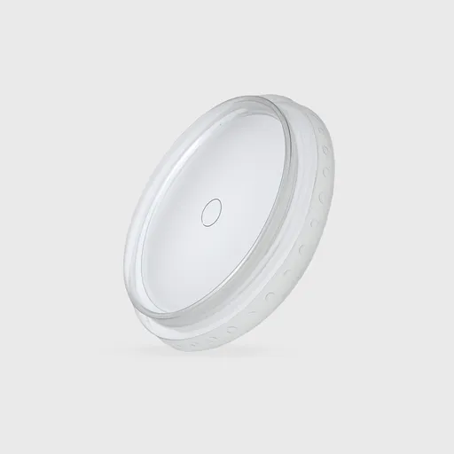 [GMH-25166] Καπάκι Ισιο για PET Ποτήρι 250-500ml - 96mm, 8mm τρύπα, Διάφανο