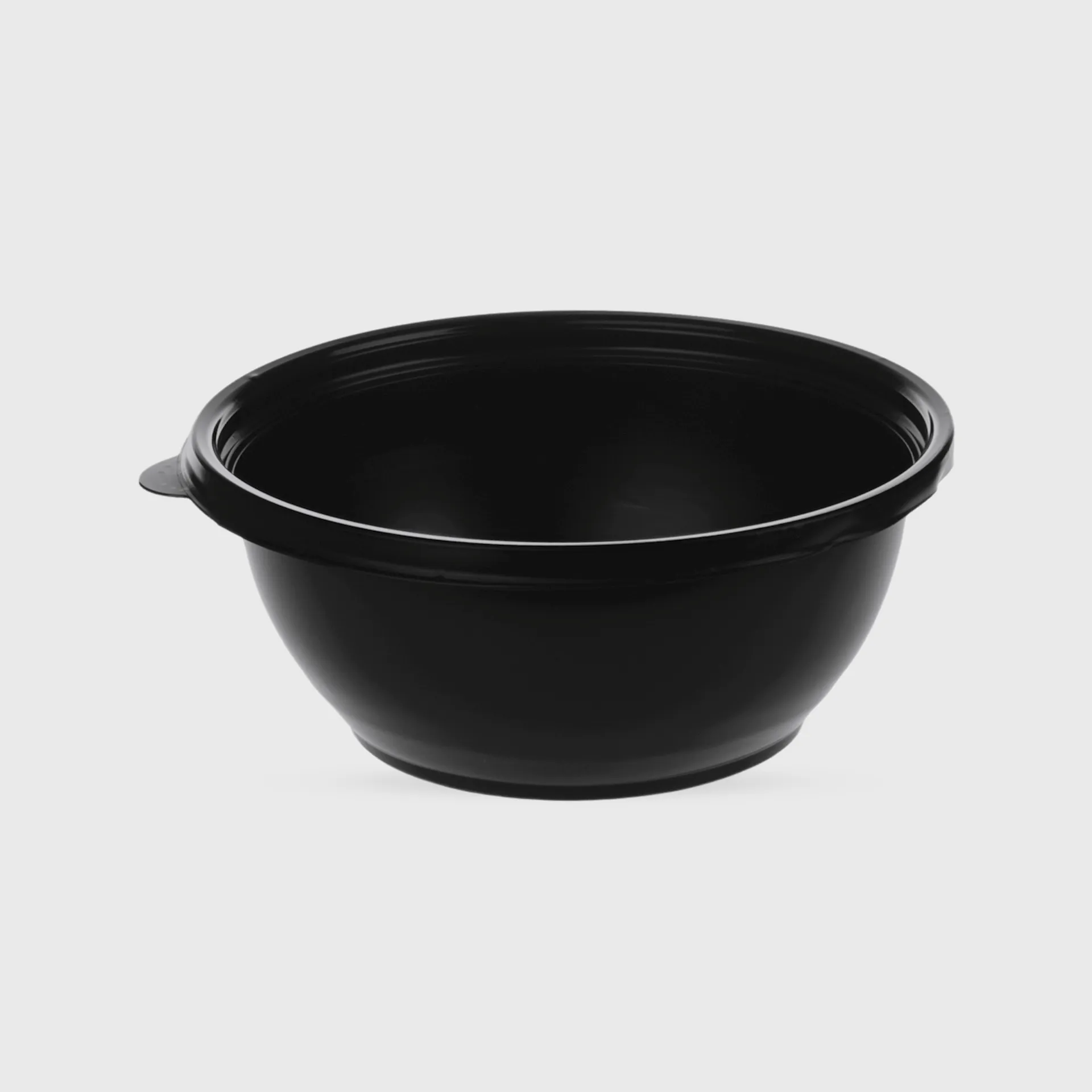 [GMH-25175] Σκεύος PP στρογγυλό για σαλάτα, 1000ml, Mαύρο