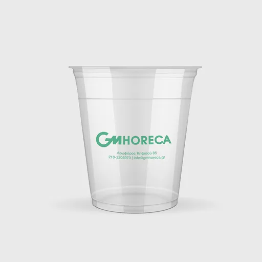 [GMEK-01167] Τυπωμένο Πλαστικό Ποτήρι, 250ml, PET, Διάφανο