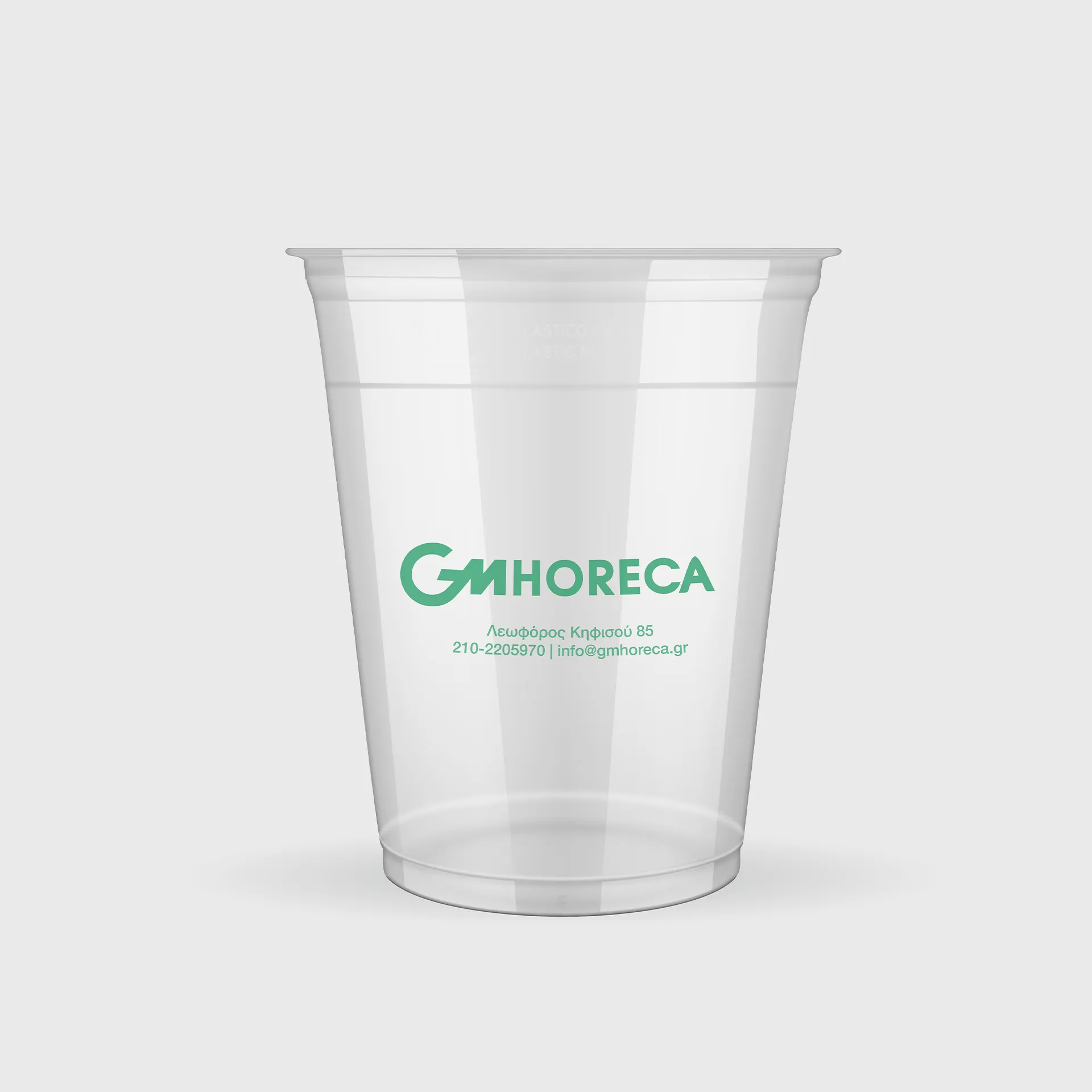 [GMEK-01168] Τυπωμένο Πλαστικό Ποτήρι, 300ml, PET, Διάφανο