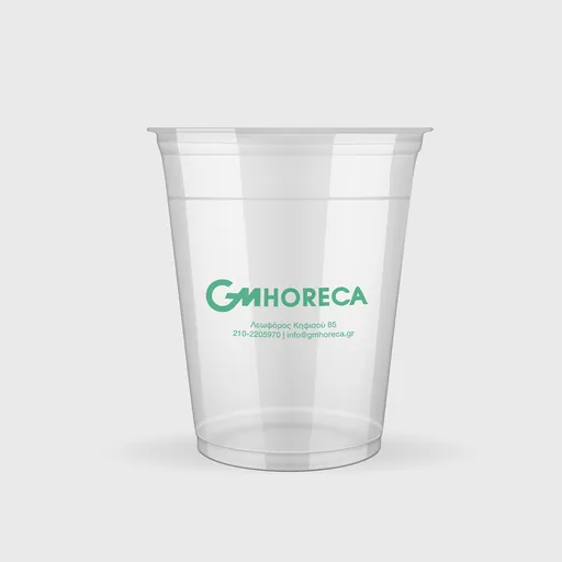 [GMEK-01168] Τυπωμένο Πλαστικό Ποτήρι, 300ml, PET, Διάφανο