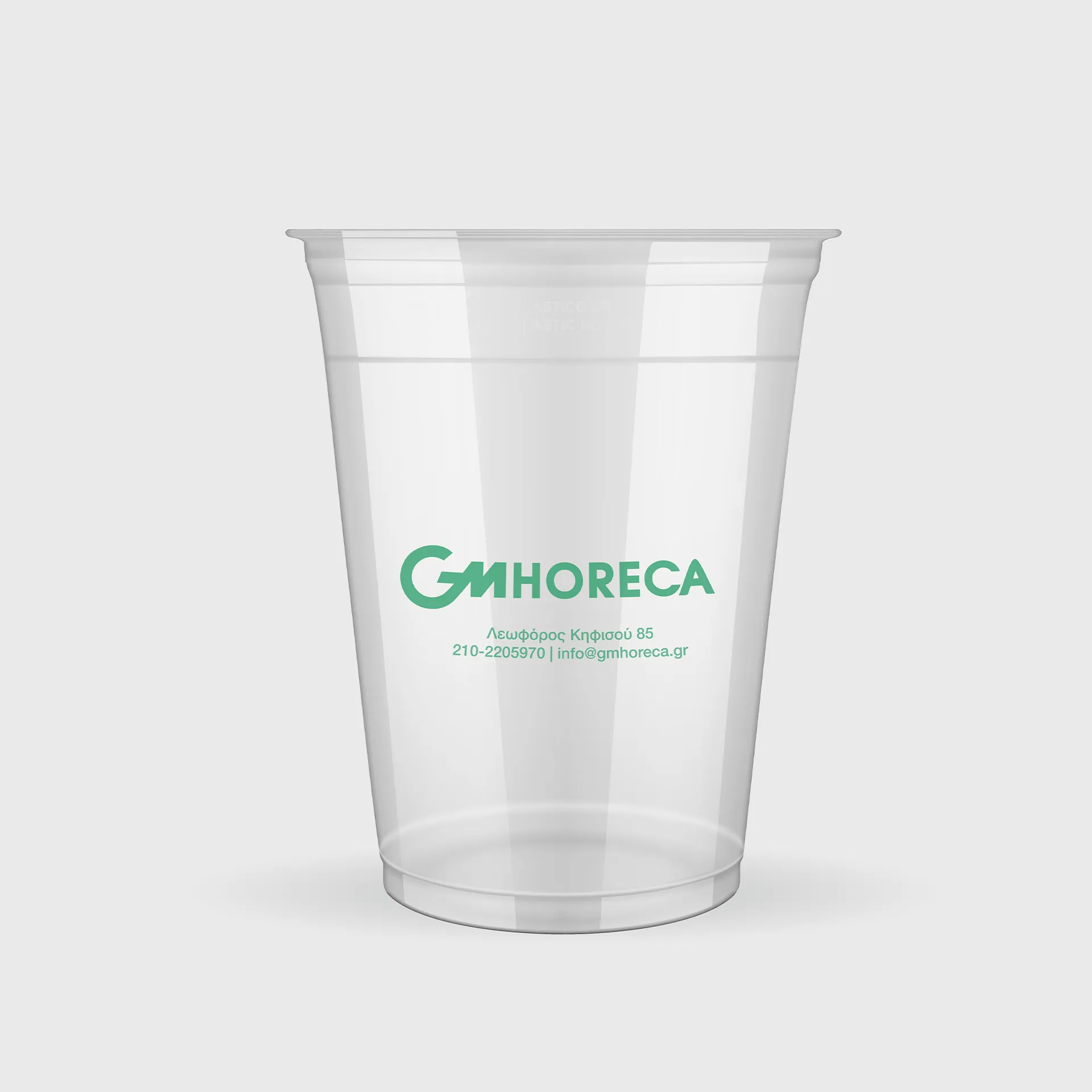 [GMEK-01169] Τυπωμένο Πλαστικό Ποτήρι, 350ml, PET, Διάφανο