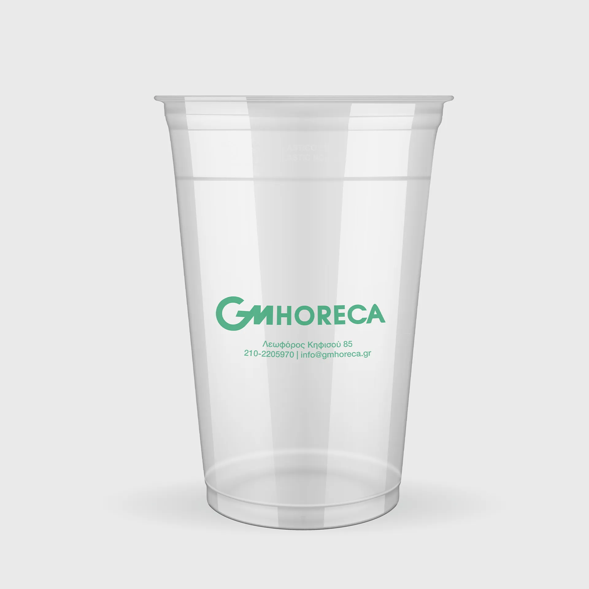 [GMEK-01171] Τυπωμένο Πλαστικό Ποτήρι, 500ml, PET, Διάφανο