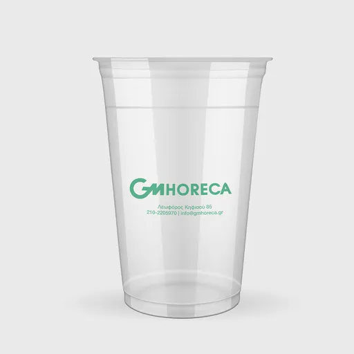 [GMEK-01171] Τυπωμένο Πλαστικό Ποτήρι, 500ml, PET, Διάφανο