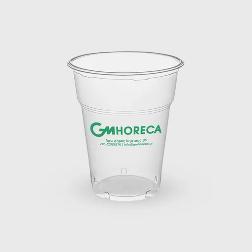 [GMEK-01172] Τυπωμένο Πλαστικό Ποτήρι, 300ml, PP, Διάφανο