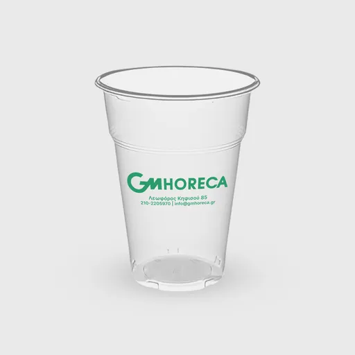 [GMEK-01173] Τυπωμένο Πλαστικό Ποτήρι, 400ml, PP, Διάφανο