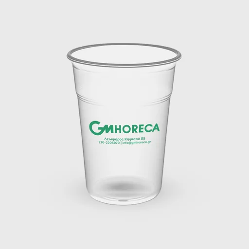 [GMEK-01174] Τυπωμένο Πλαστικό Ποτήρι, 500ml, PP, Διάφανο