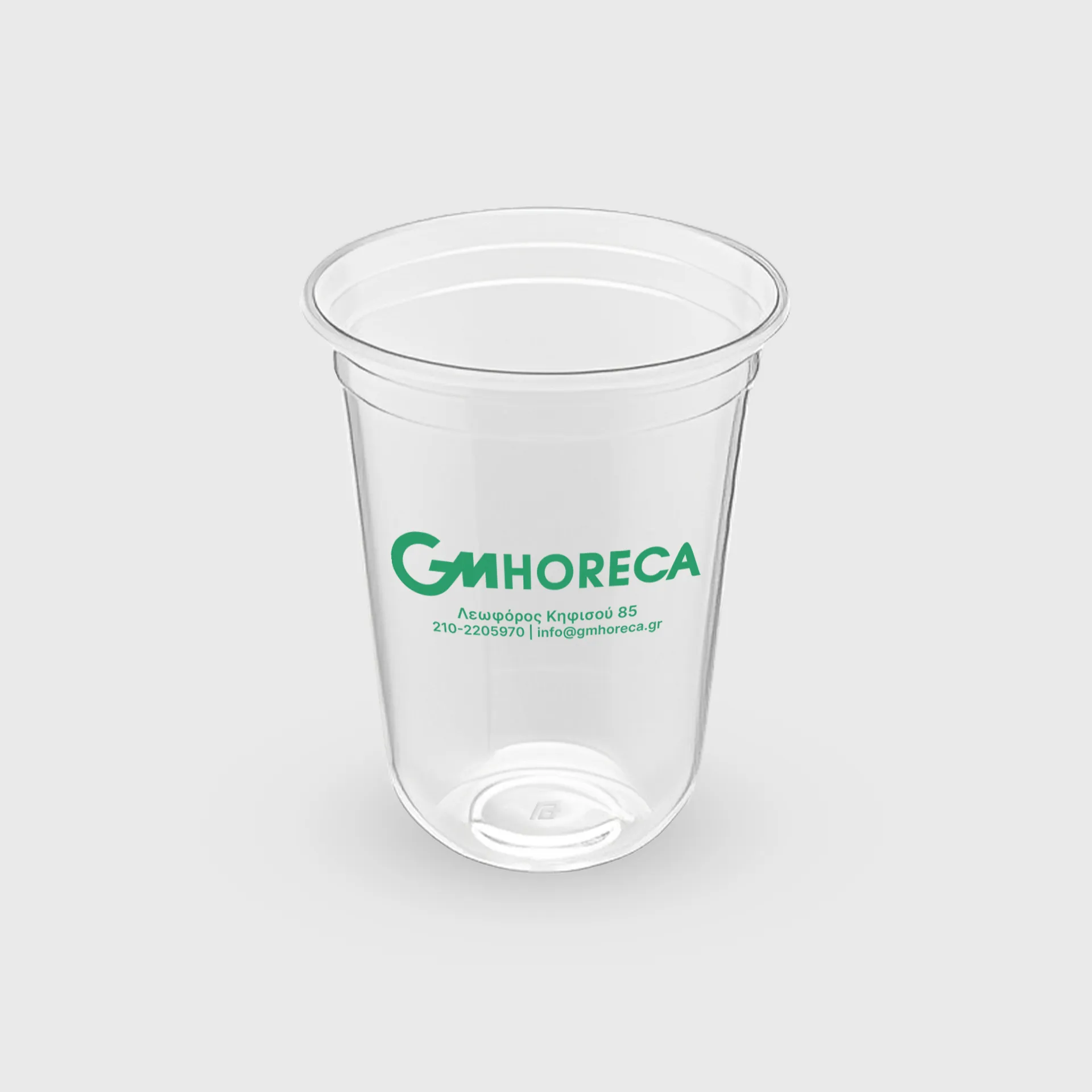 [GMEK-01267] Τυπωμένο Πλαστικό Ποτήρι, 350ml οβάλ, PP Ovo, Διάφανο