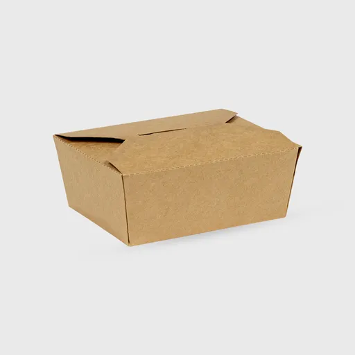 [GMH-25290] Χάρτινο κουτί φαγητού, φάκελος, 800ml, 110x90x65mm, Kraft