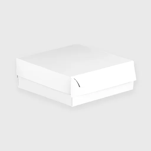 [GMH-25323] Χάρτινο Κουτί Ζαχαροπλαστείου, N10, 220x220x80mm, Λευκό