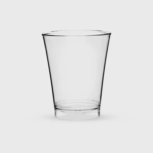 [GMH-25356] Ποτήρι πλαστικό, τουλίπα 240 ml ποτού, PS Premium επαν/μενο, διάφανο