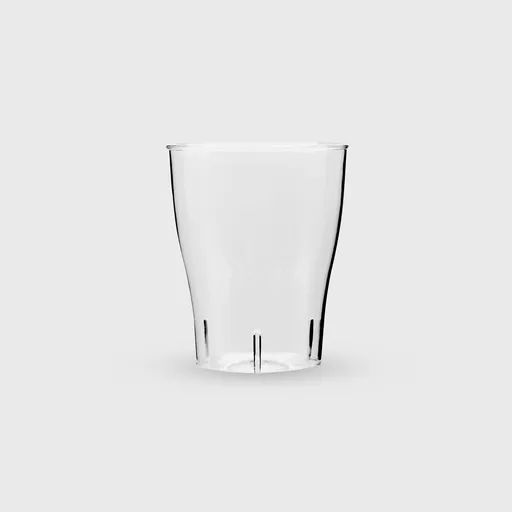 [GMH-25368] Ποτήρι πλαστικό, 150 ml χαμηλό, PS Premium επαν/μενο, διάφανο