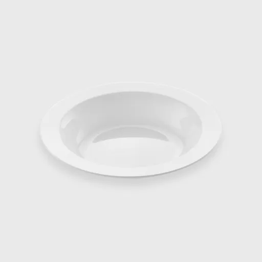 [GMH-25371] Μπωλ πλαστικό, 19 cm στρογγυλό, PS Premium επαν/μενο, λευκό