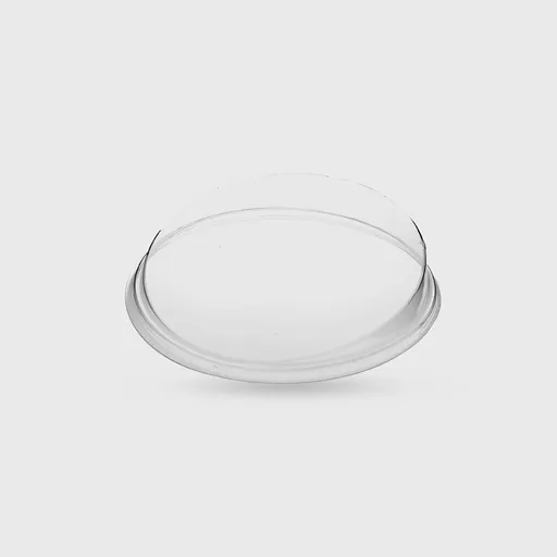 [GMH-25388] Καπάκι PET για μπωλ ζαχαροπλαστείου PS ασύμμετρο 250ml - 110mm, διάφανο