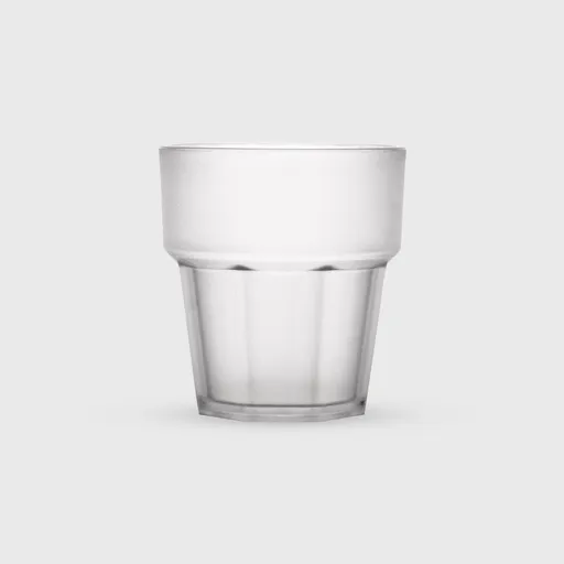 [GMH-25341] Ποτήρι πλαστικό, Casablanca 250 ml ποτού, PC, θαμπό