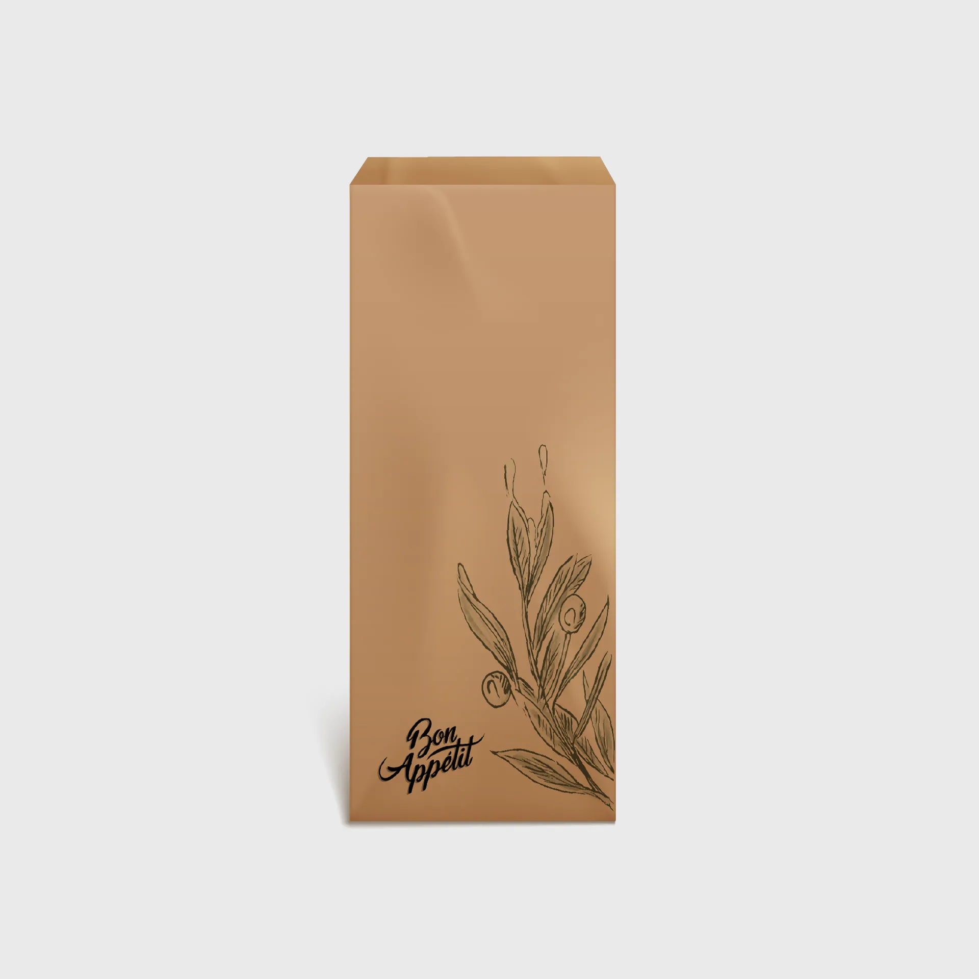 [GMH-25395] Θήκη για μαχαιροπίρουνα, 9x28cm, Kraft Ελιά