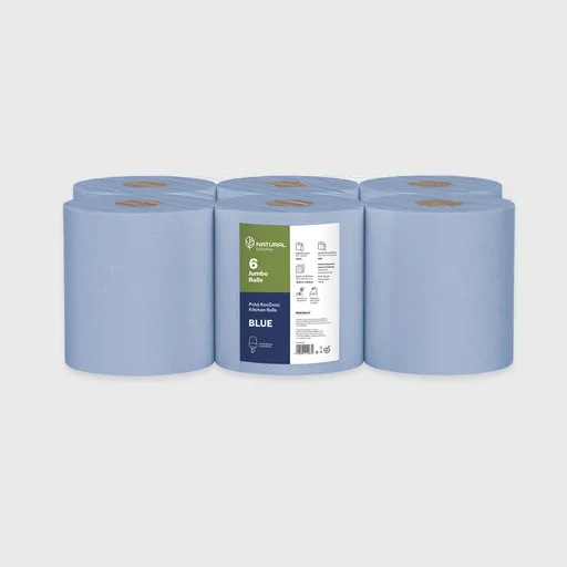 [GMH-25463] Ρολό Κουζίνας, Endless Jumbo Rolls Μπλε 2φ, 6x1.35kg - 160μ