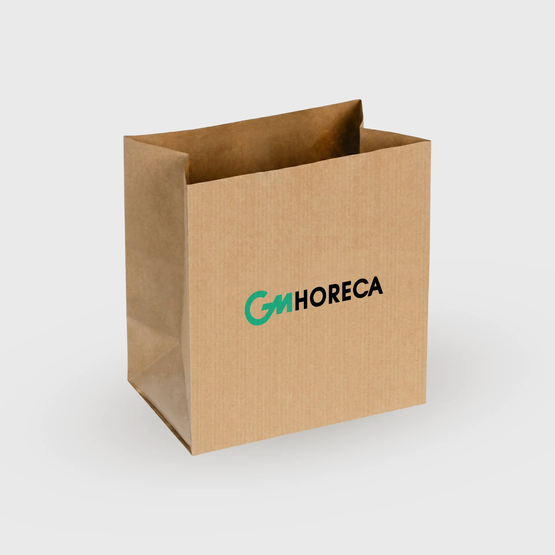 [GMEK-01650] Τυπωμένη Χαρτοσακούλα μεταφοράς χωρίς χερούλι, 250x440mm, Kraft