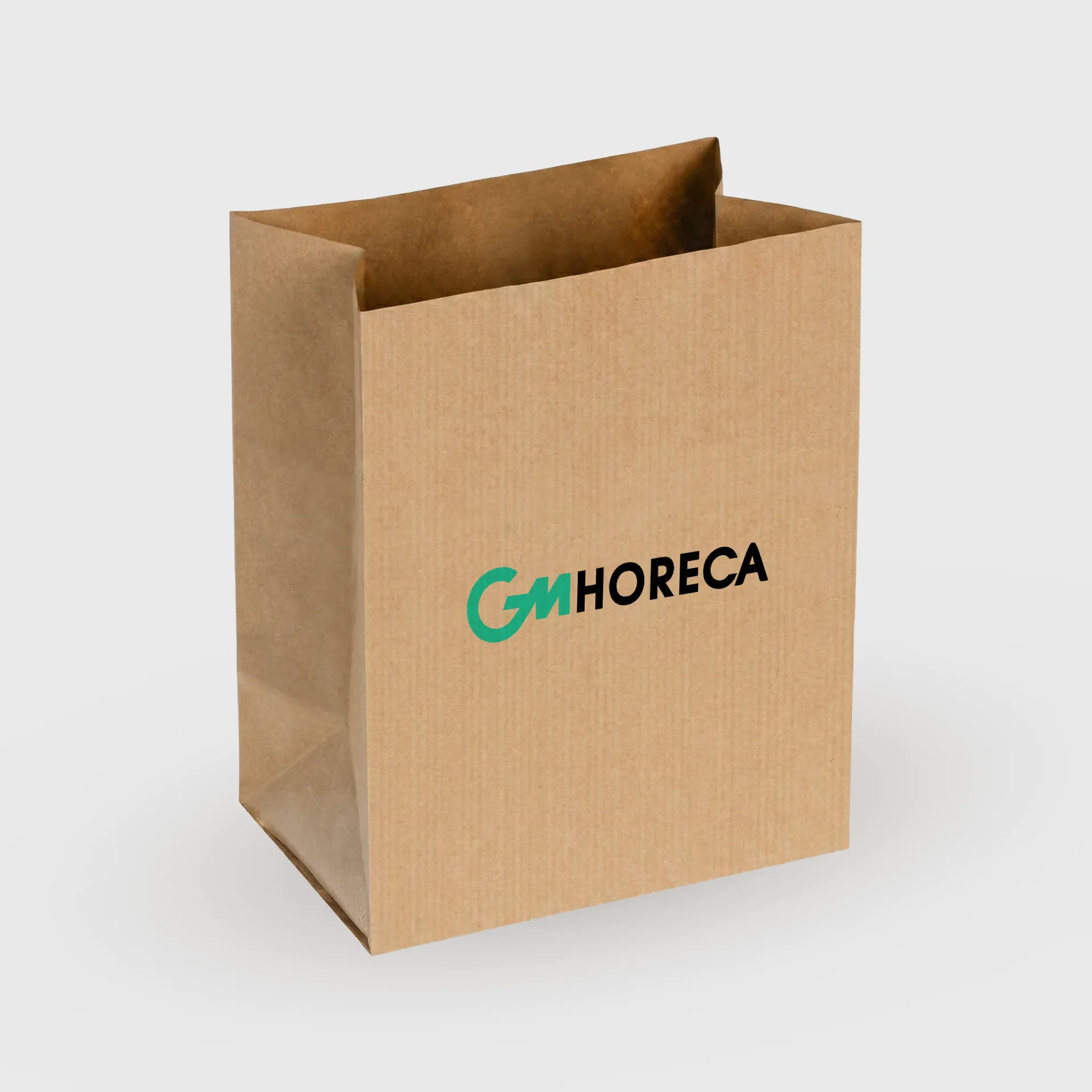 [GMEK-01651] Τυπωμένη Χαρτοσακούλα μεταφοράς χωρίς χερούλι, 300x500mm, Kraft