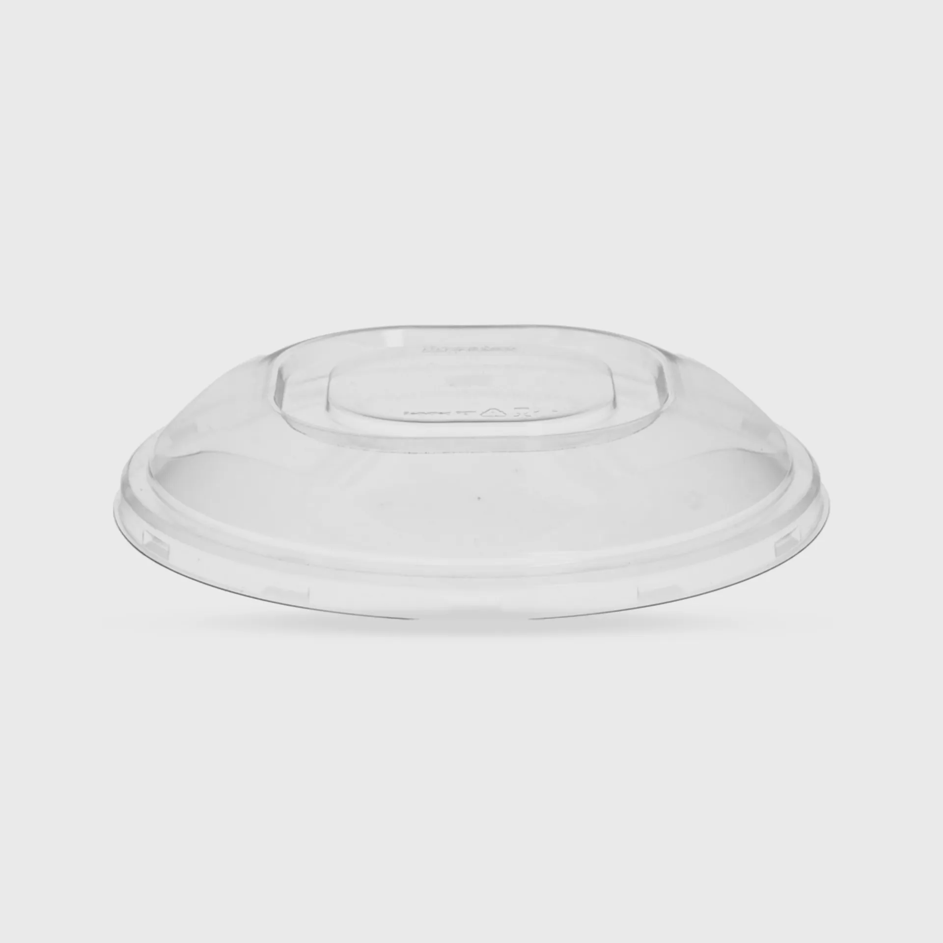 [GMH-25525] Καπάκι PET για Fiber σκεύος σαλάτας στρογγυλό 900ml - 195mm, διάφανο