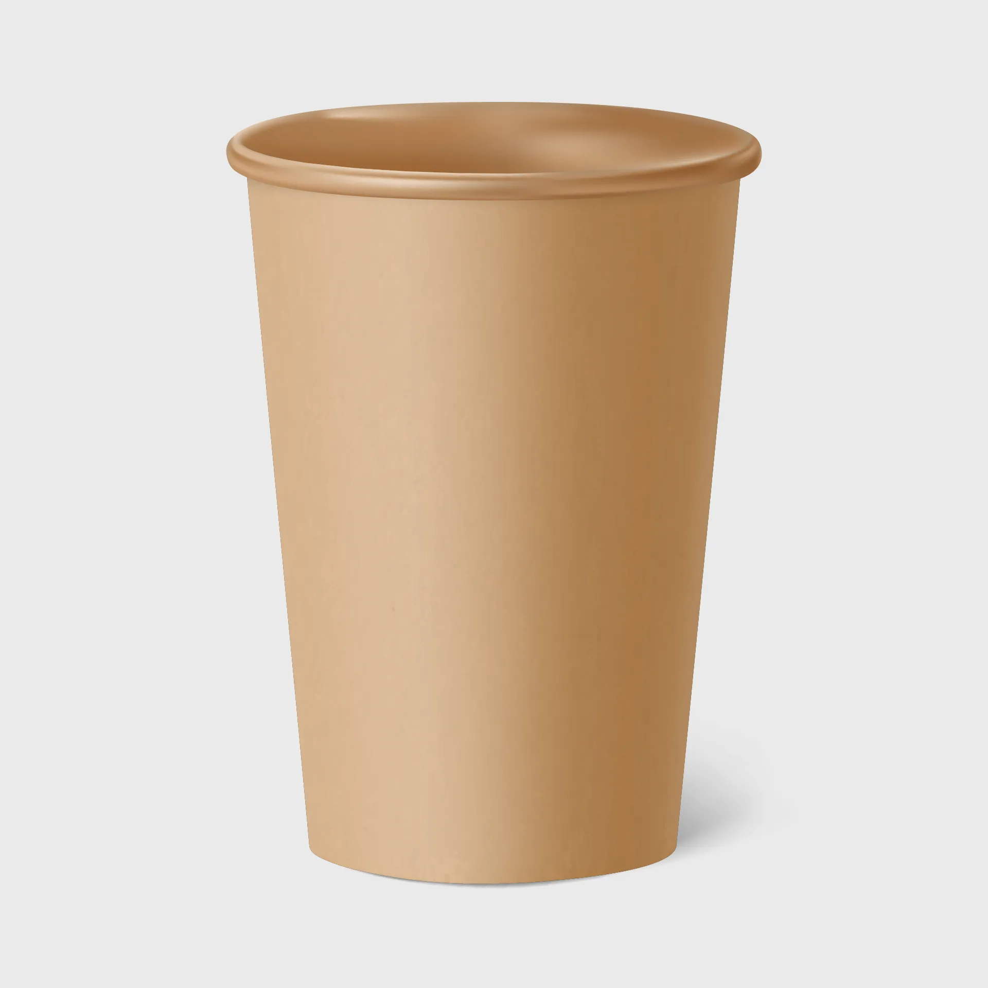 [GMH-25704] Xάρτινο Ποτήρι, Μονότοιχο, 16oz, Kraft