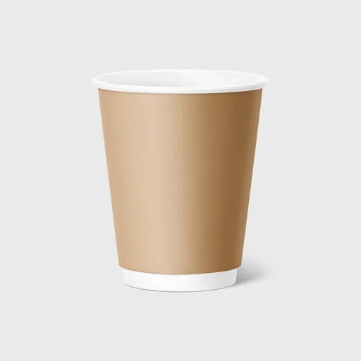 [GMH-25711] Χάρτινο Ποτήρι, Διπλότοιχο, 8oz, Kraft