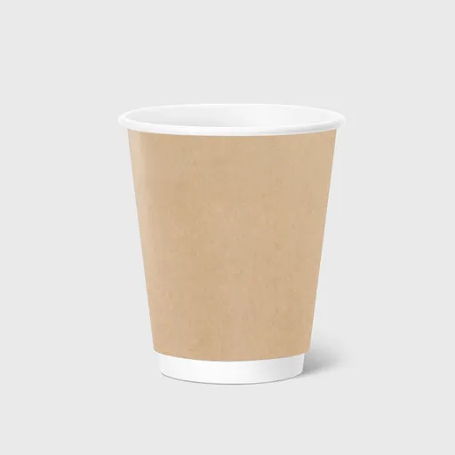 [GMH-25711] Χάρτινο Ποτήρι, Διπλότοιχο, 8oz, Kraft