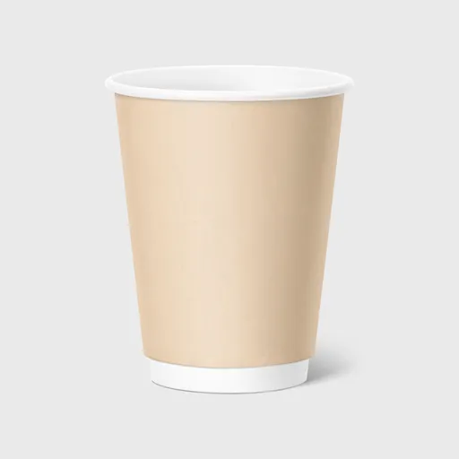 [GMH-25712] Χάρτινο Ποτήρι, Διπλότοιχο, 12-14oz, Kraft