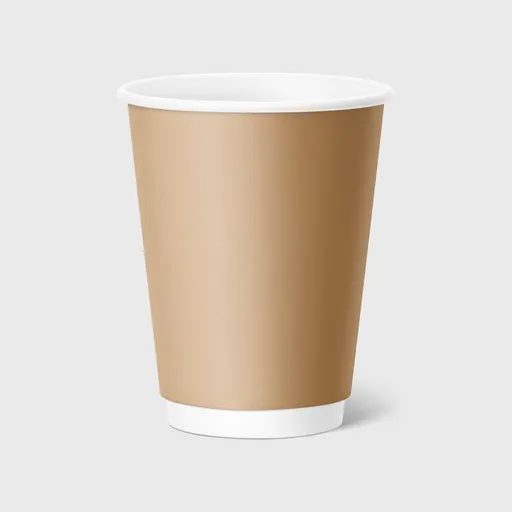 [GMH-25712] Χάρτινο Ποτήρι, Διπλότοιχο, 12-14oz, Kraft