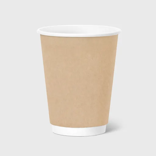 [GMH-25712] Χάρτινο Ποτήρι, Διπλότοιχο, 12-14oz, Kraft