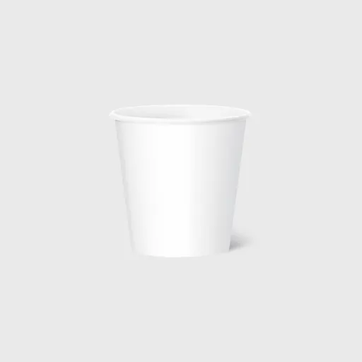 [GMH-25721] Xάρτινο Ποτήρι, Μονότοιχο, 4oz, Λευκό