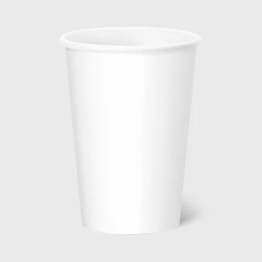 [GMH-25724] Xάρτινο Ποτήρι, Μονότοιχο, 16oz, Λευκό