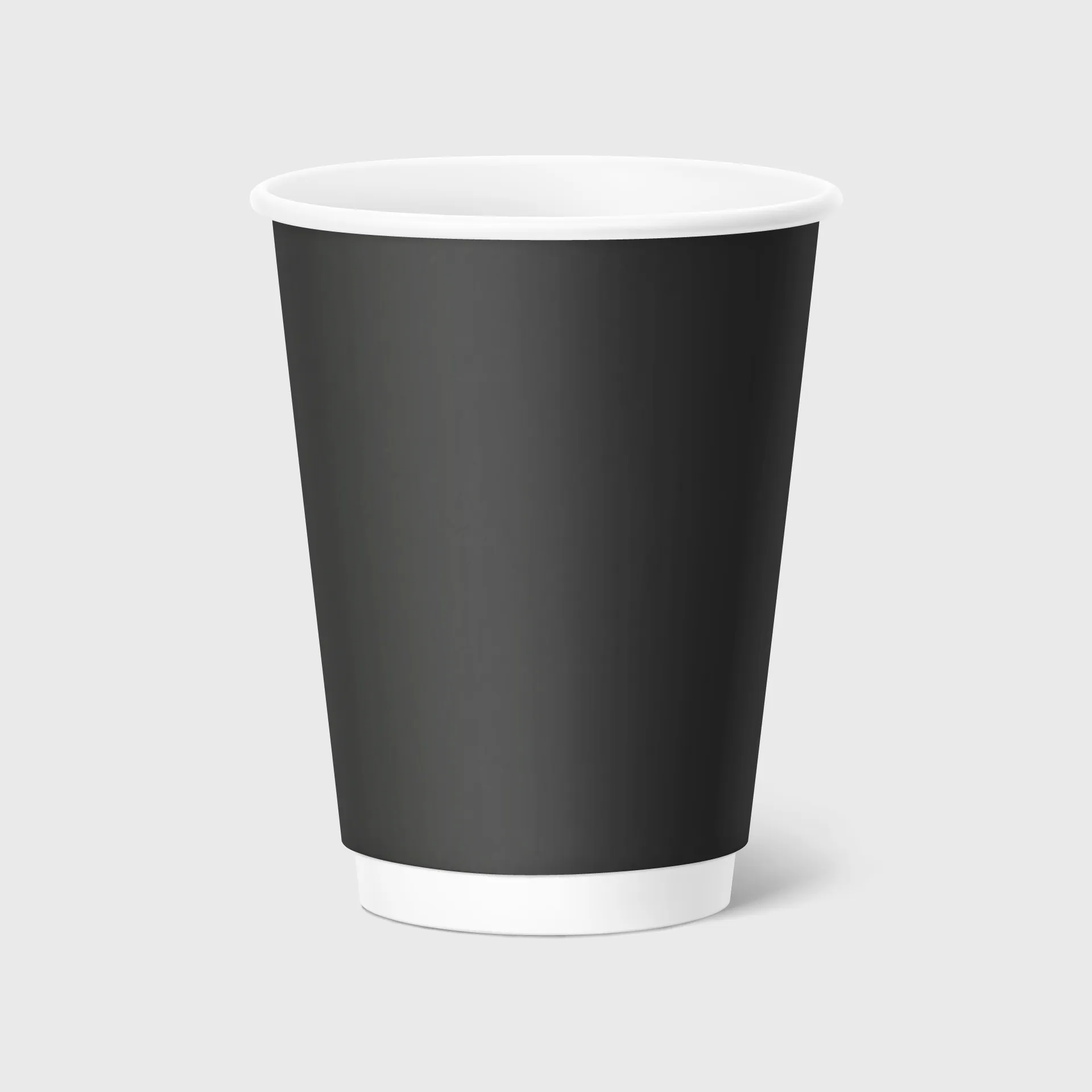 [GMH-25752] Χάρτινο Ποτήρι, Διπλότοιχο, 12-14oz, Μαύρο