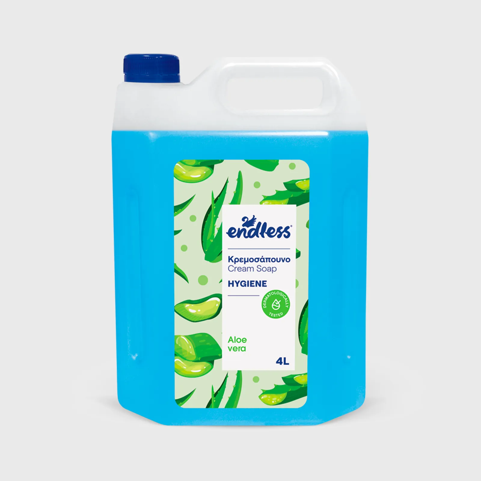[GMH-25598] Endless Hygiene, αντισηπτικό κρεμοσάπουνο με άρωμα aloe vera, 4 lt