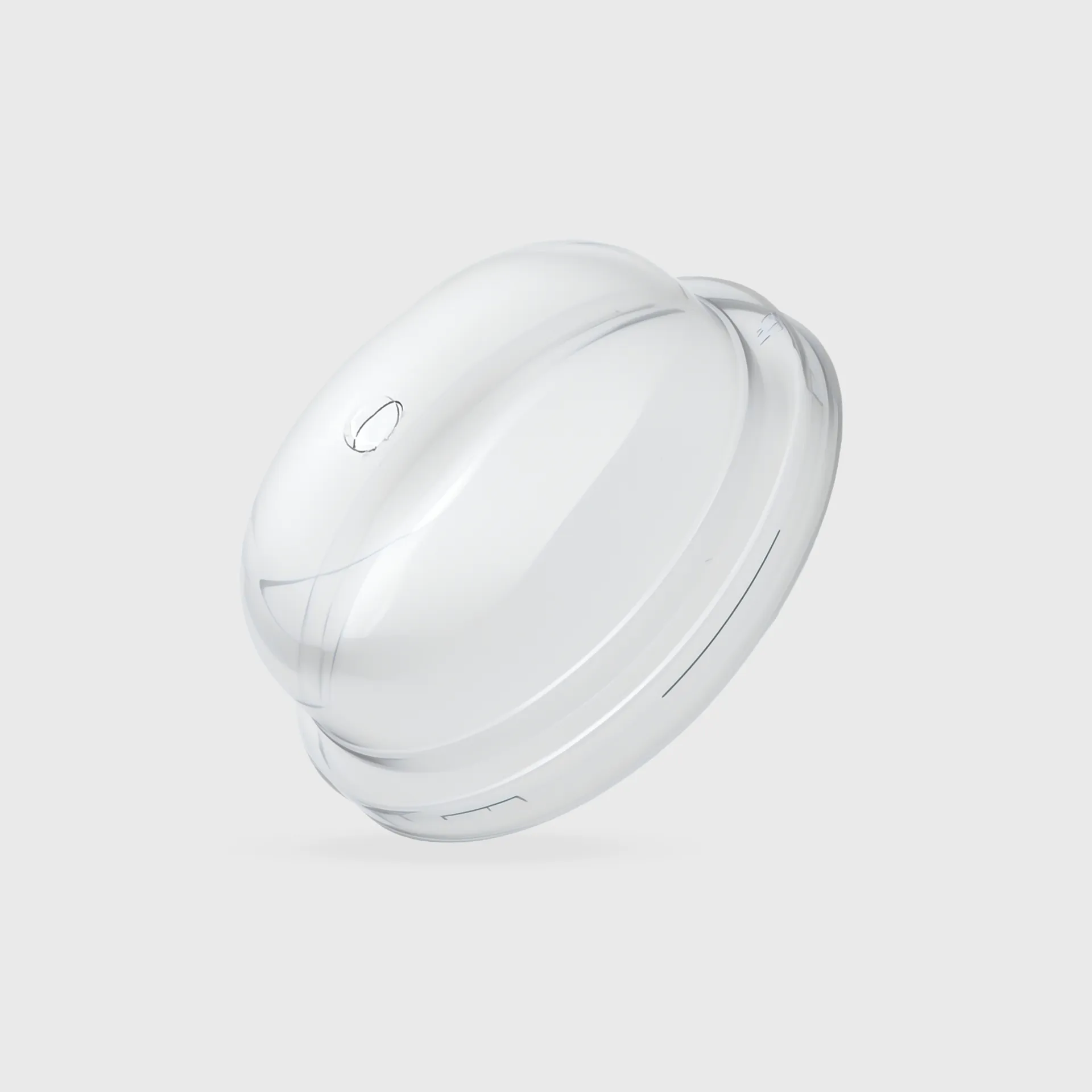 [GMH-25903] Καπάκι Μπομπέ Premium για Xάρτινο Ποτήρι 12-14-16oz, 8mm τρύπα, Διάφανο