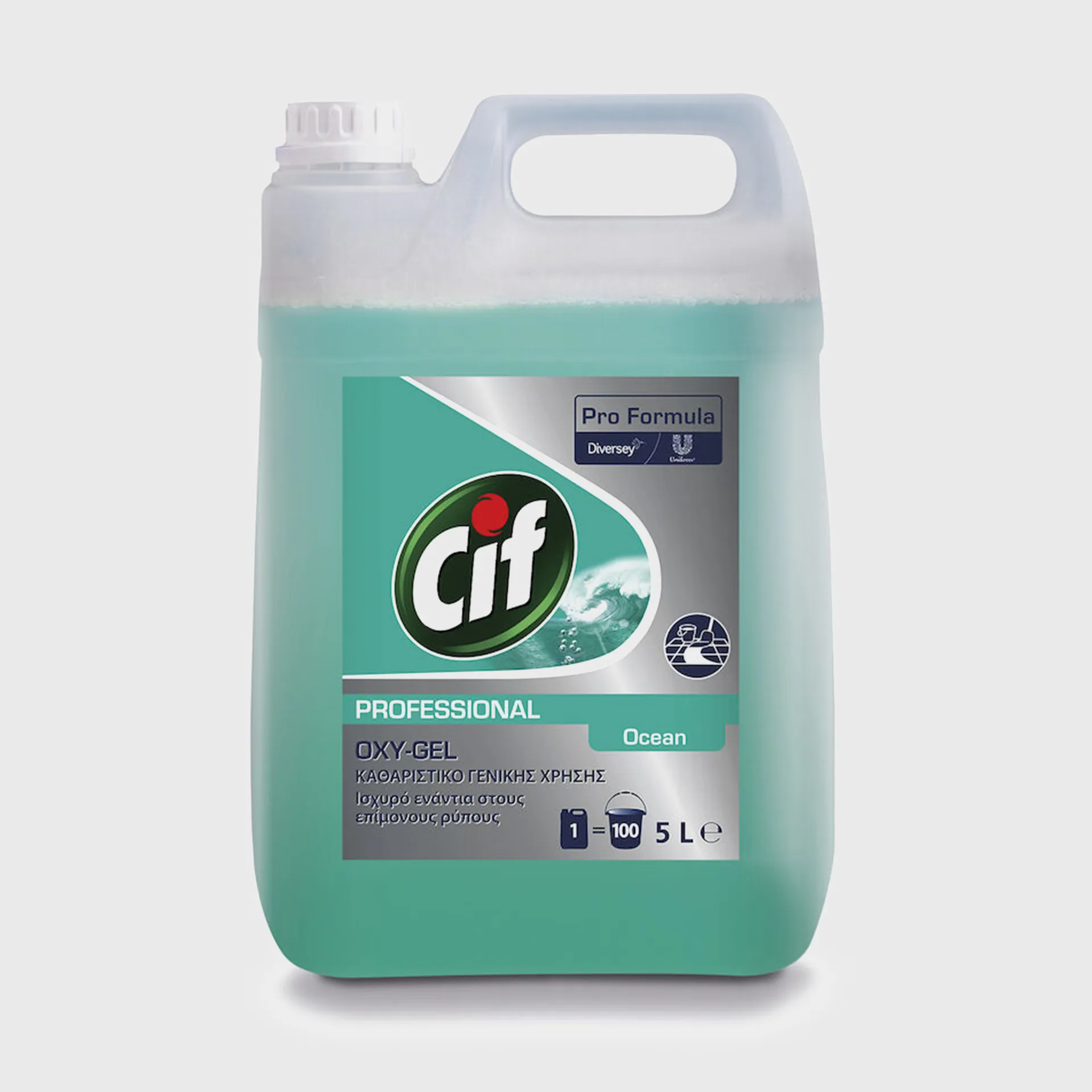 [GMH-25959] Cif Professional Oxygel Ocean, καθαριστικό γενικής χρήσης με ενεργό οξυγόνο & άρωμα ωκεανού, 5 lt